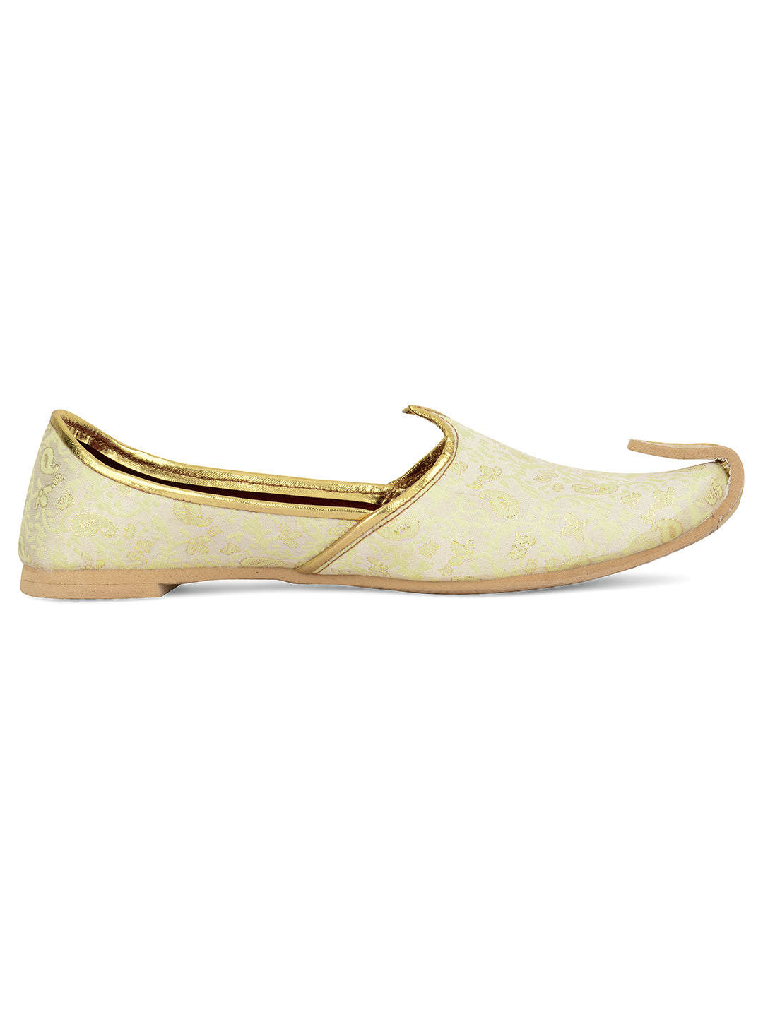 DESI COLOUR Mens Sea Green Ethnic Footwear/Punjabi Jutti
