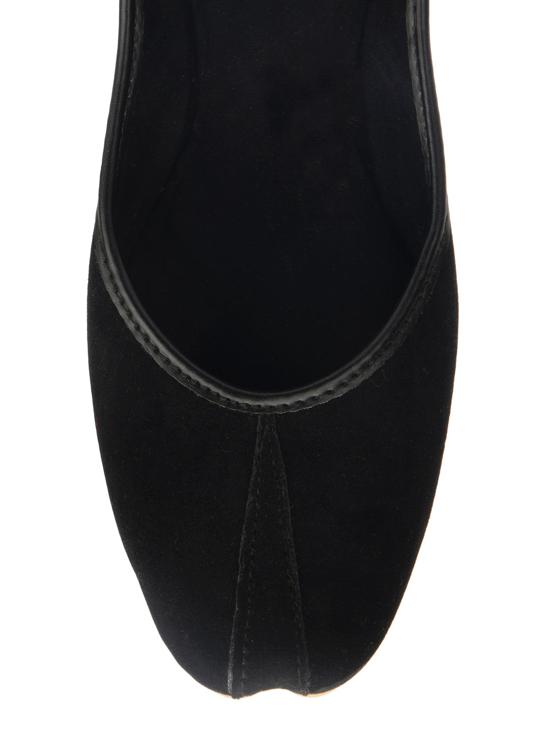 DESI COLOUR Women Black Ethnic Punjabi Jutti