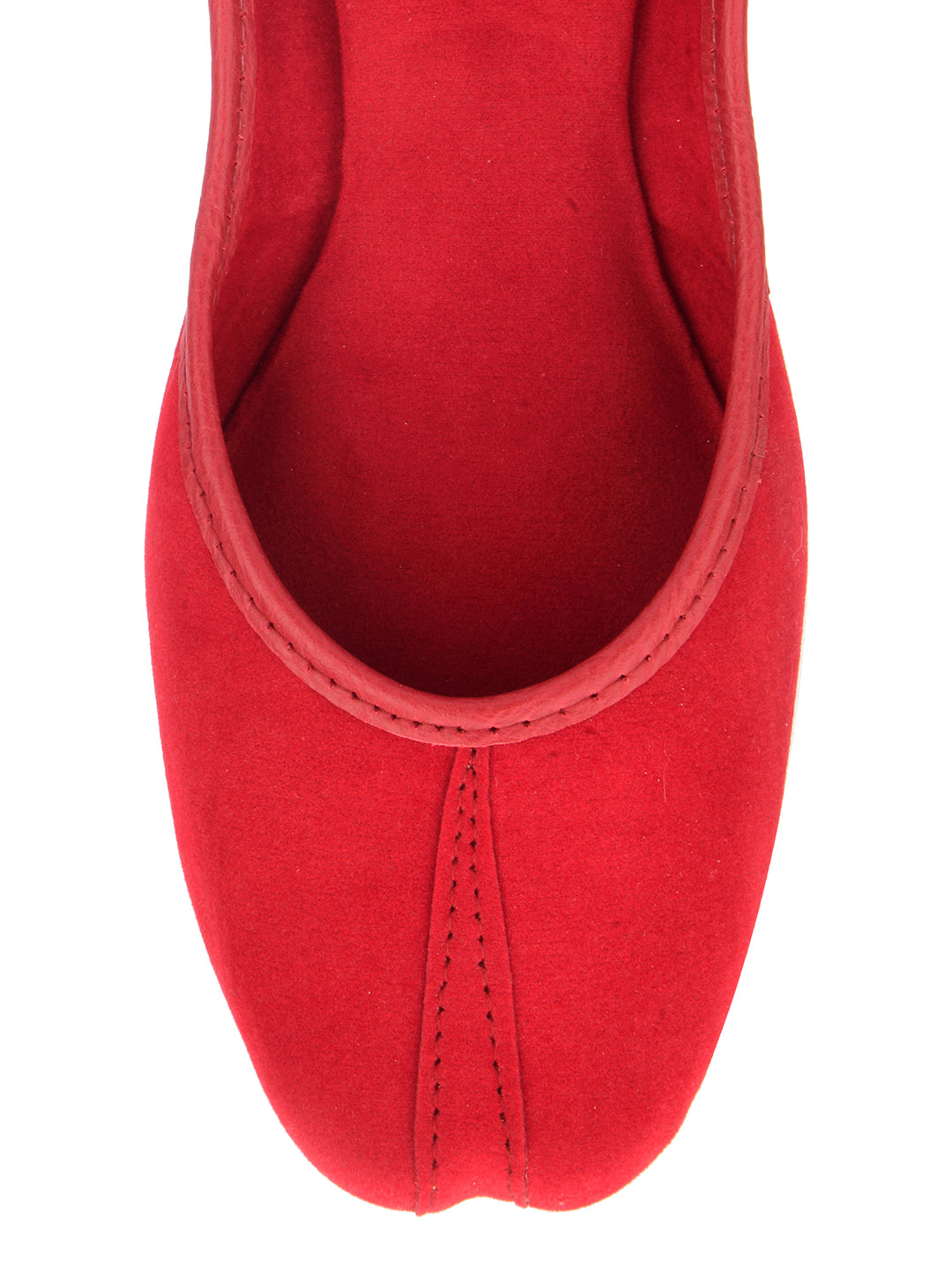 DESI COLOUR Women Red Ethnic Punjabi Jutti