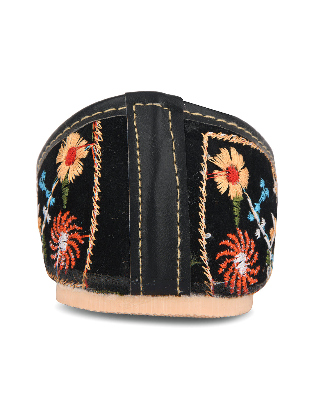 DESI COLOUR Women Black Ethnic Punjabi Jutti