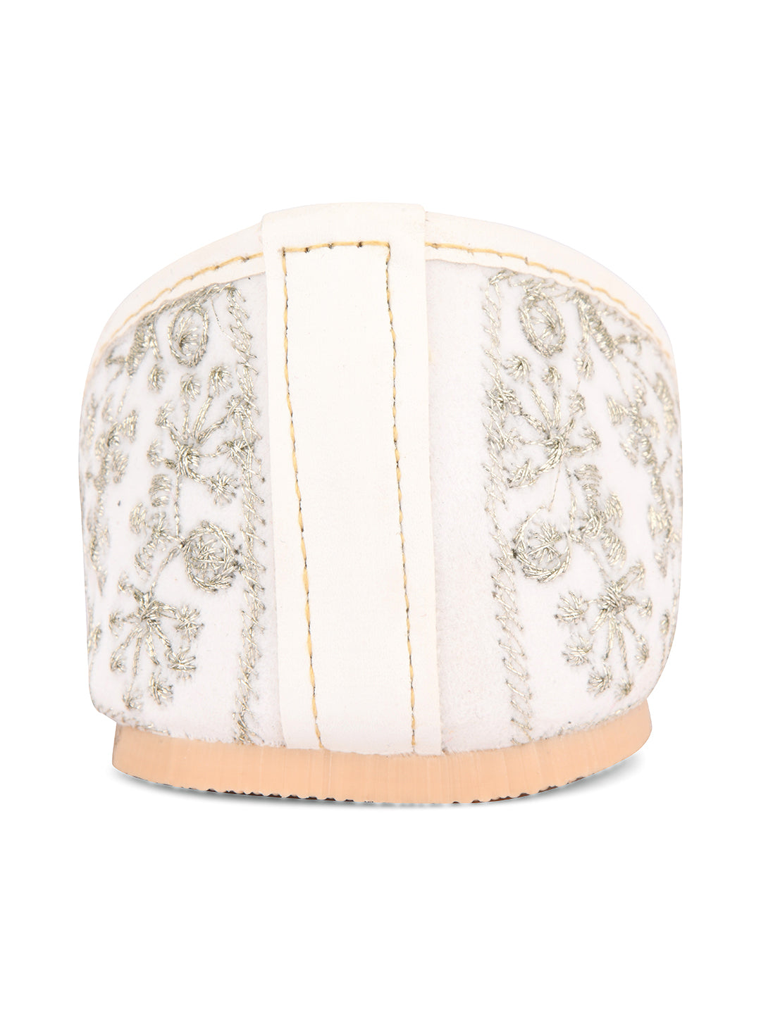 DESI COLOUR Women White Ethnic Punjabi Jutti