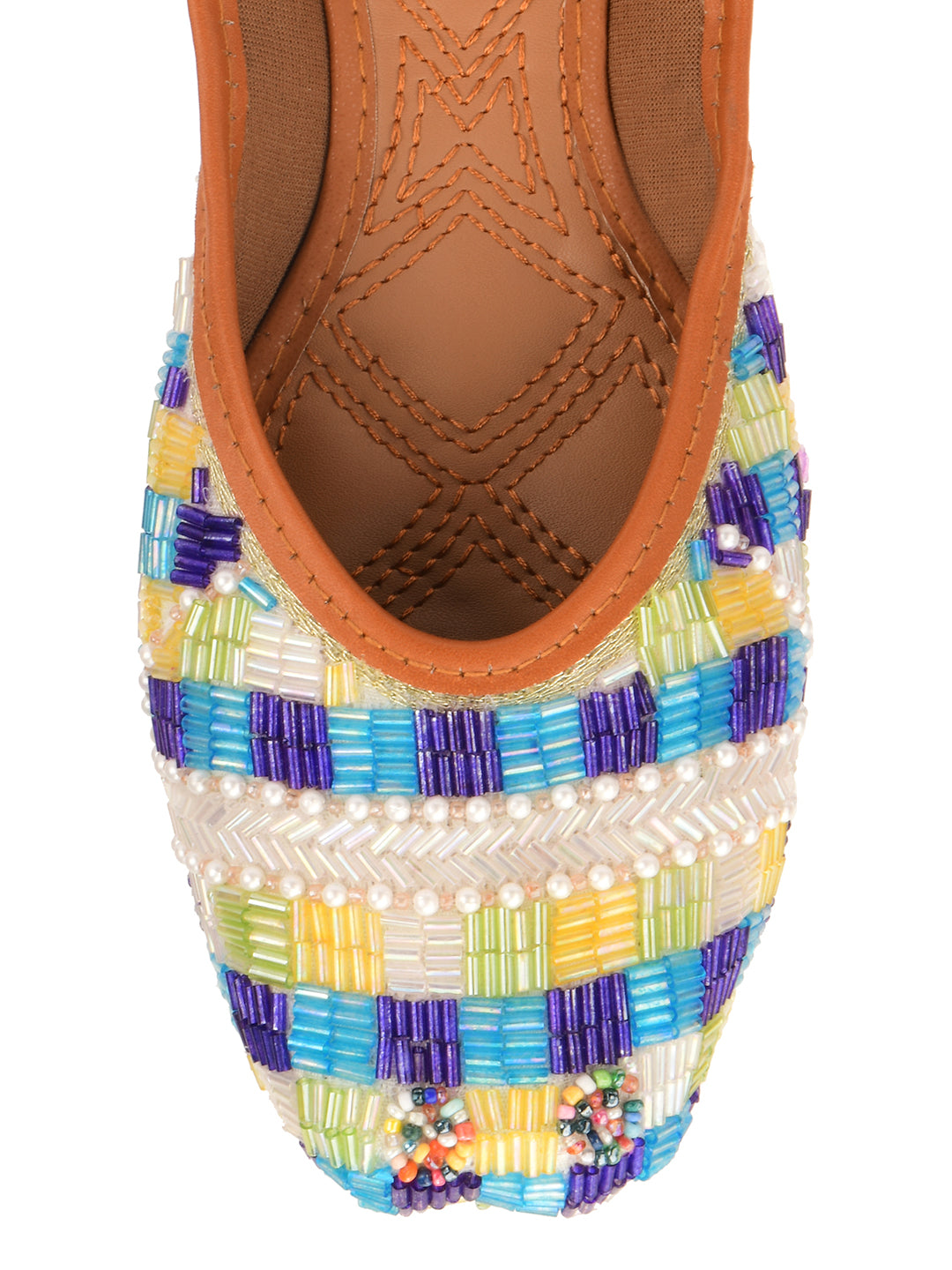 DESI COLOUR Women Multi Ethnic Punjabi Jutti