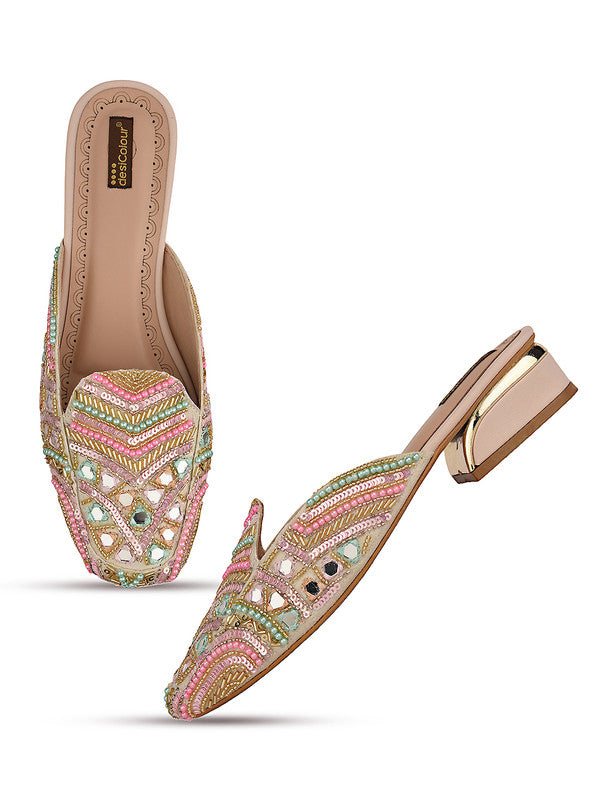 Handcrafted juttis, heels, bellies, flats, and mules for weddings, festivals, and daily wear – DESI COLOUR