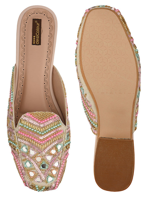 Handcrafted juttis, heels, bellies, flats, and mules for weddings, festivals, and daily wear – DESI COLOUR
