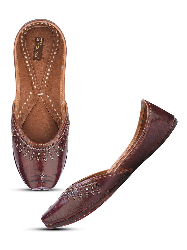 Handcrafted juttis, heels, bellies, flats, and mules for weddings, festivals, and daily wear – DESI COLOUR