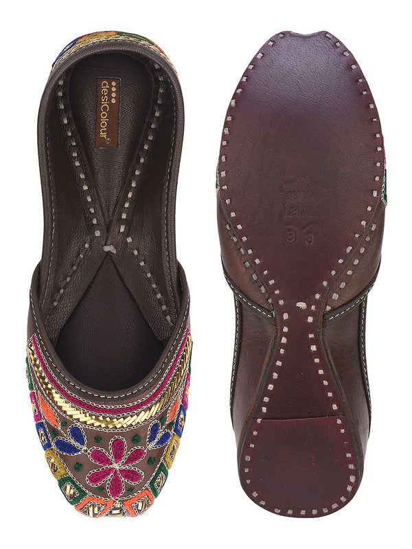 Handcrafted juttis, heels, bellies, flats, and mules for weddings, festivals, and daily wear – DESI COLOUR