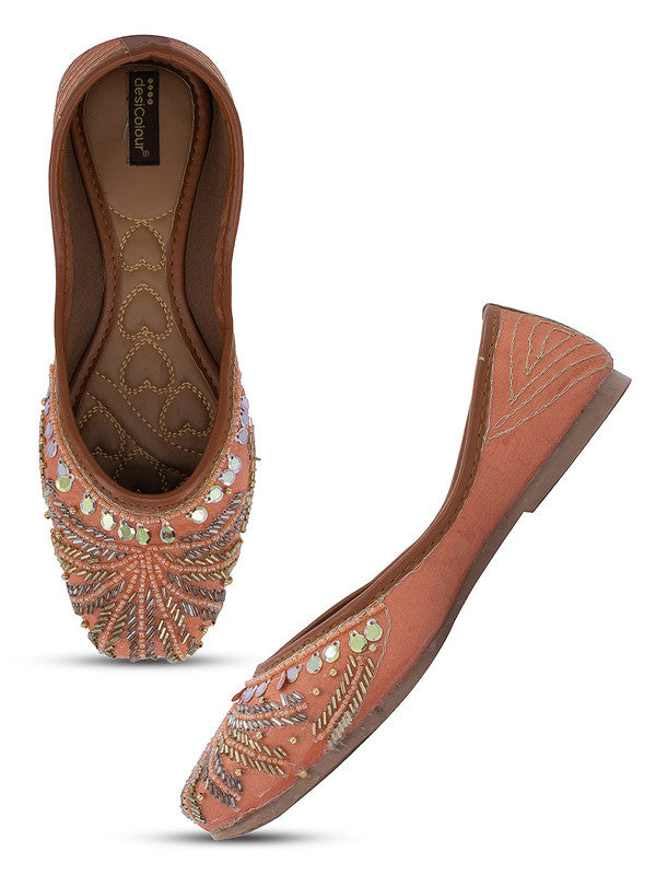 Handcrafted juttis, heels, bellies, flats, and mules for weddings, festivals, and daily wear – DESI COLOUR