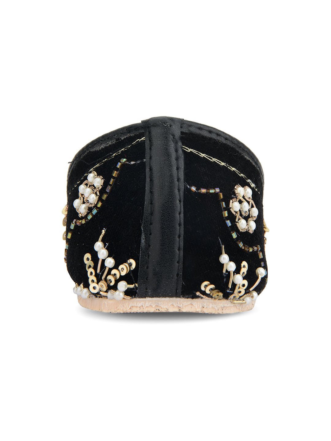 DESI COLOUR Women Black Ethnic Punjabi Jutti