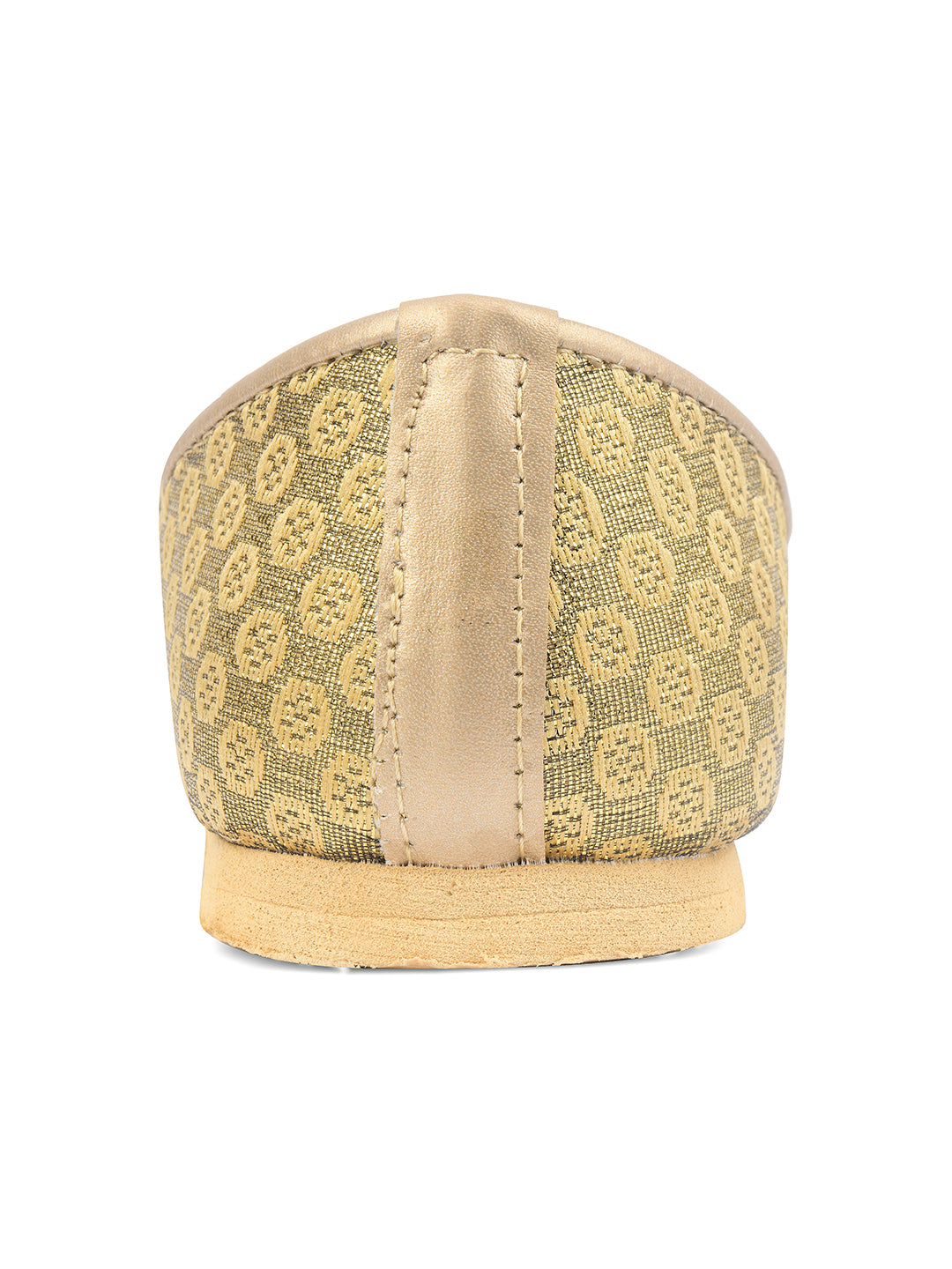 DESI COLOUR Mens Gold Ethnic Footwear/Punjabi Jutti