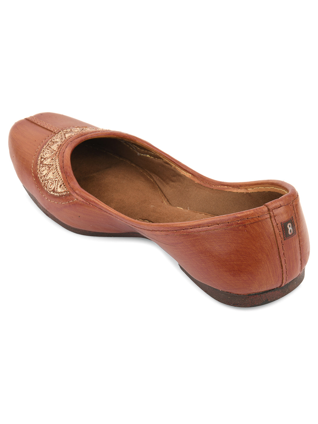 DESI COLOUR Women Brown Ethnic Punjabi Jutti