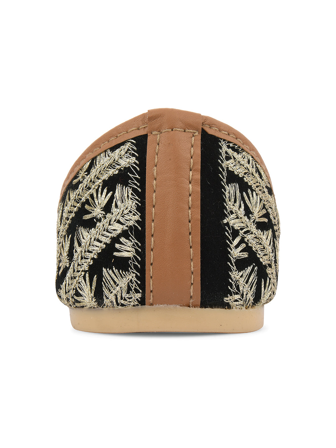 DESI COLOUR Women Black Ethnic Punjabi Jutti