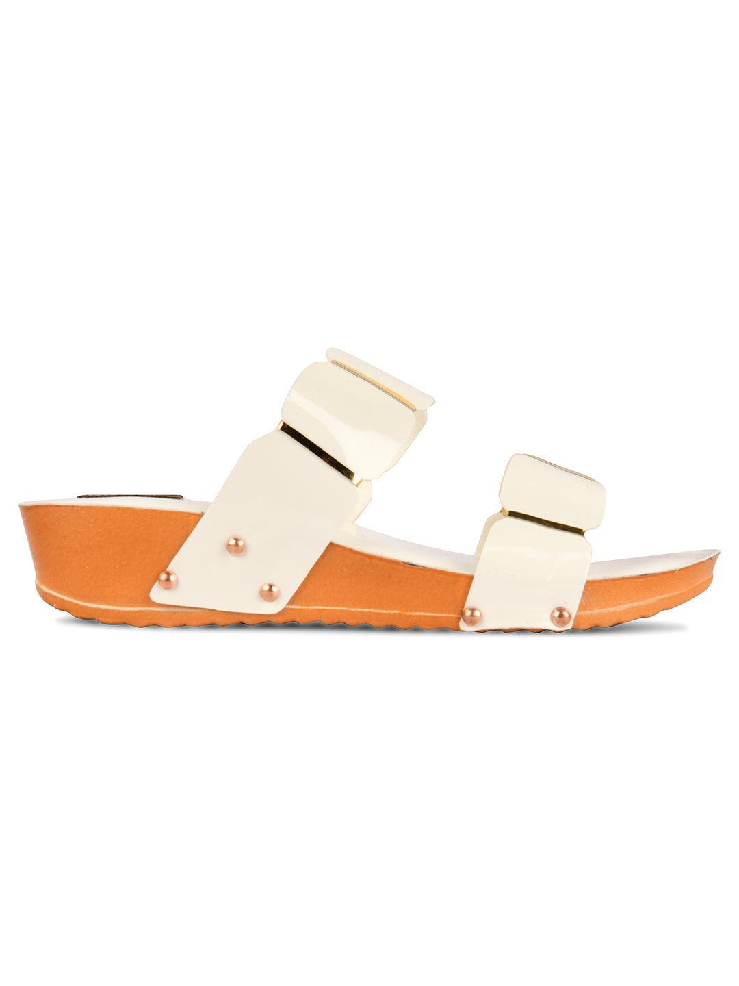 DESI COLOUR Women White Ethnic Punjabi Jutti