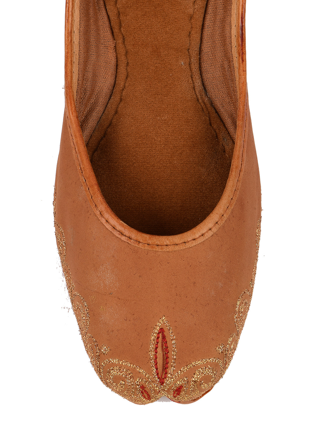 DESI COLOUR Women Brown Ethnic Punjabi Jutti