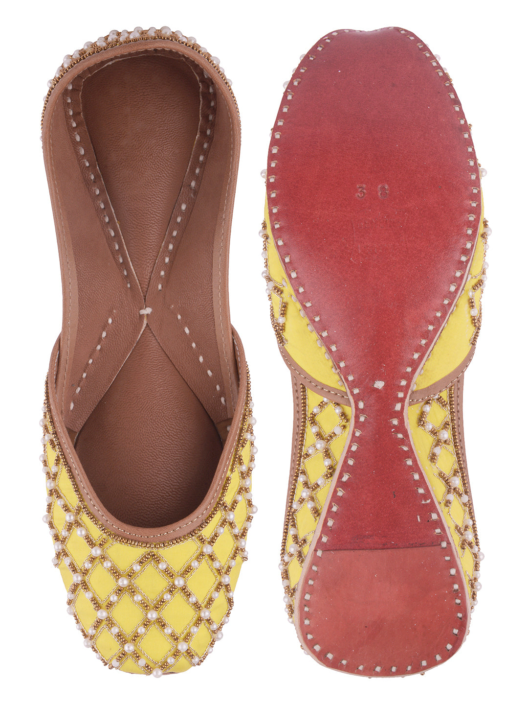DESI COLOUR Women Brown Solid Leather Open Toe Flats