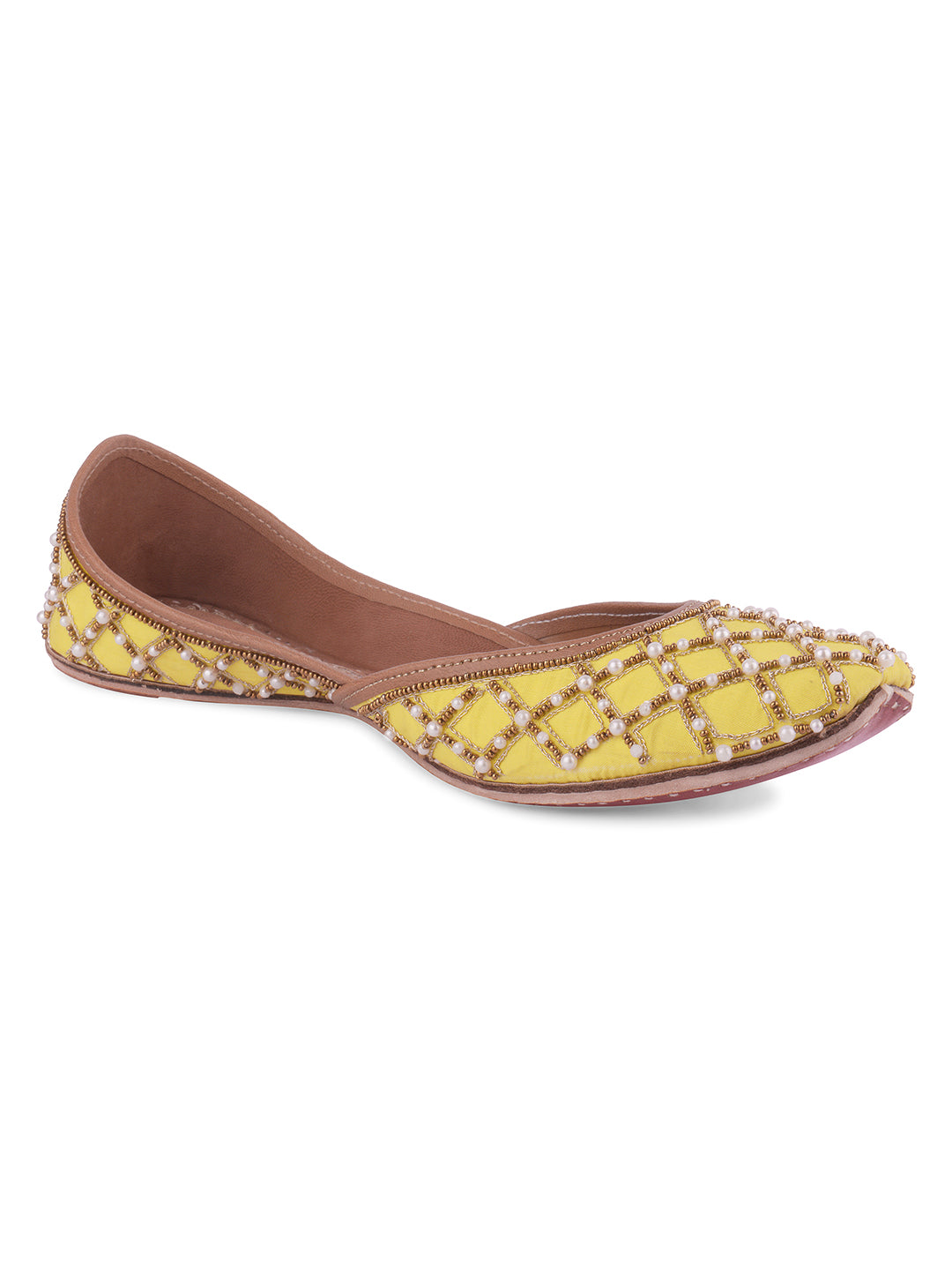 DESI COLOUR Women Brown Solid Leather Open Toe Flats
