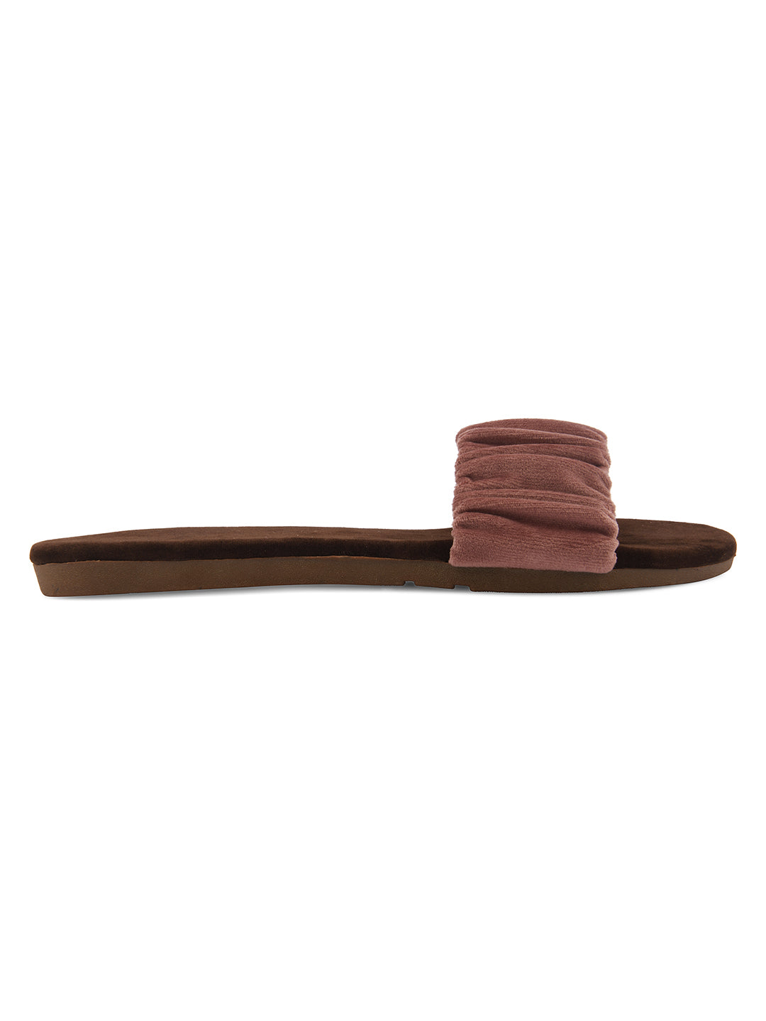 DESI COLOUR Women Peach-Coloured Open Toe Flats