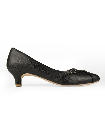 Black Kitten Heels Belly for women's