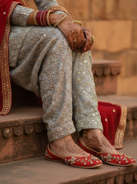 Aabira Red-The Mehar Collection