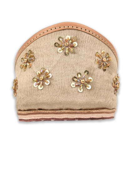Champagne tone Dabka Work & Premium Mojari for Women