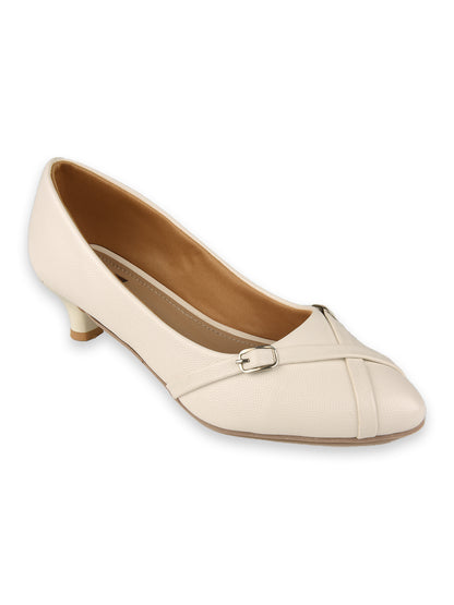 White Kitten Heels Belly for Women