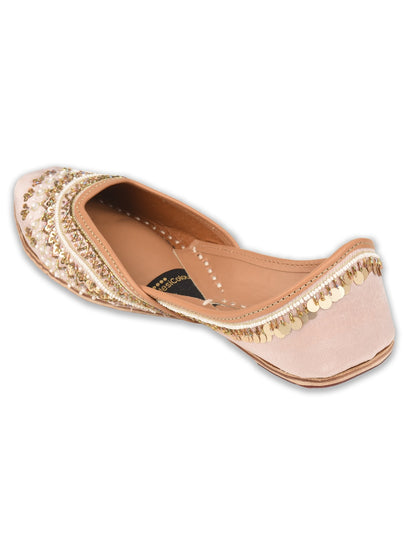 Dusty Pink Dabka Work & Premium Mojari for Women (Copy)