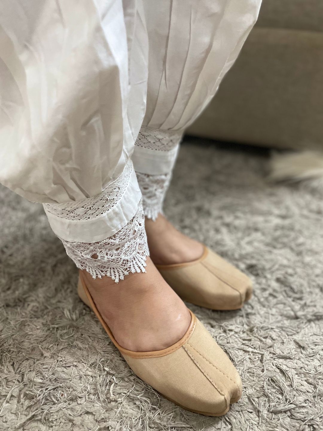 Women Beige Ethnic Punjabi Jutti
