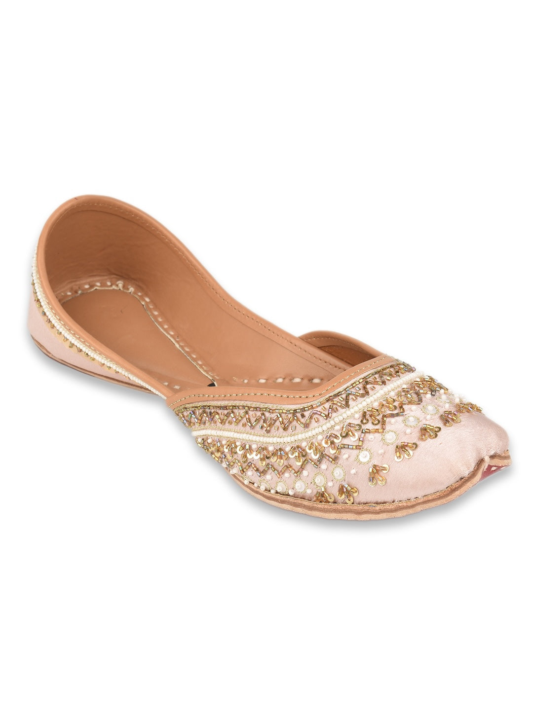 Dusty Pink Dabka Work & Premium Mojari for Women (Copy)