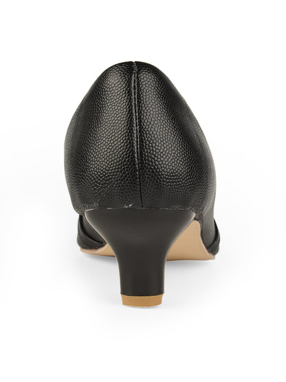 Black Kitten Heels Belly for women's