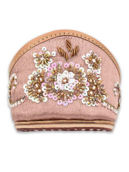 Dusty Pink Shade Dabka Work & Premium Mojari for Women