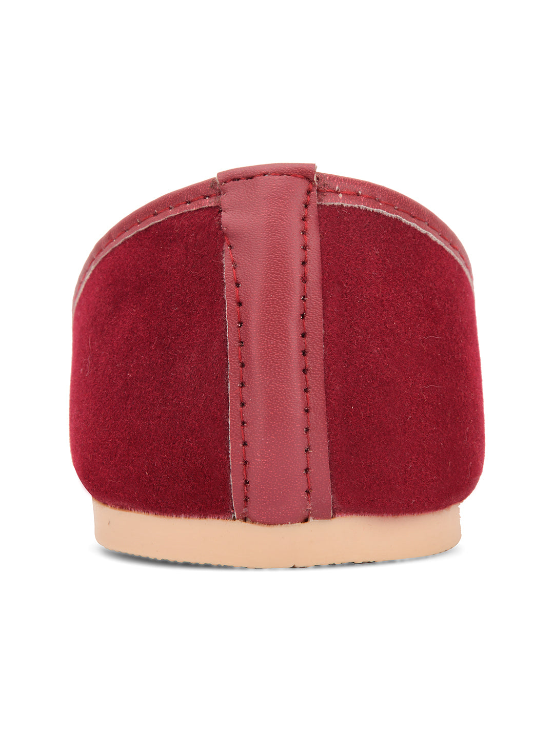 DESI COLOUR Women Maroon Ethnic Punjabi Jutti