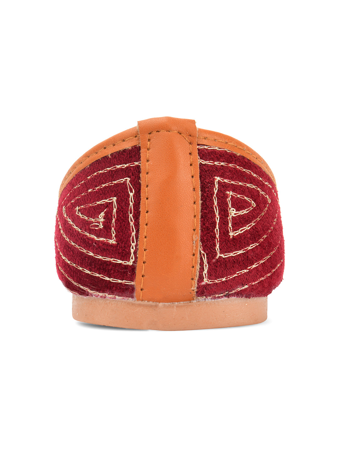 DESI COLOUR Women Maroon Ethnic Punjabi Jutti