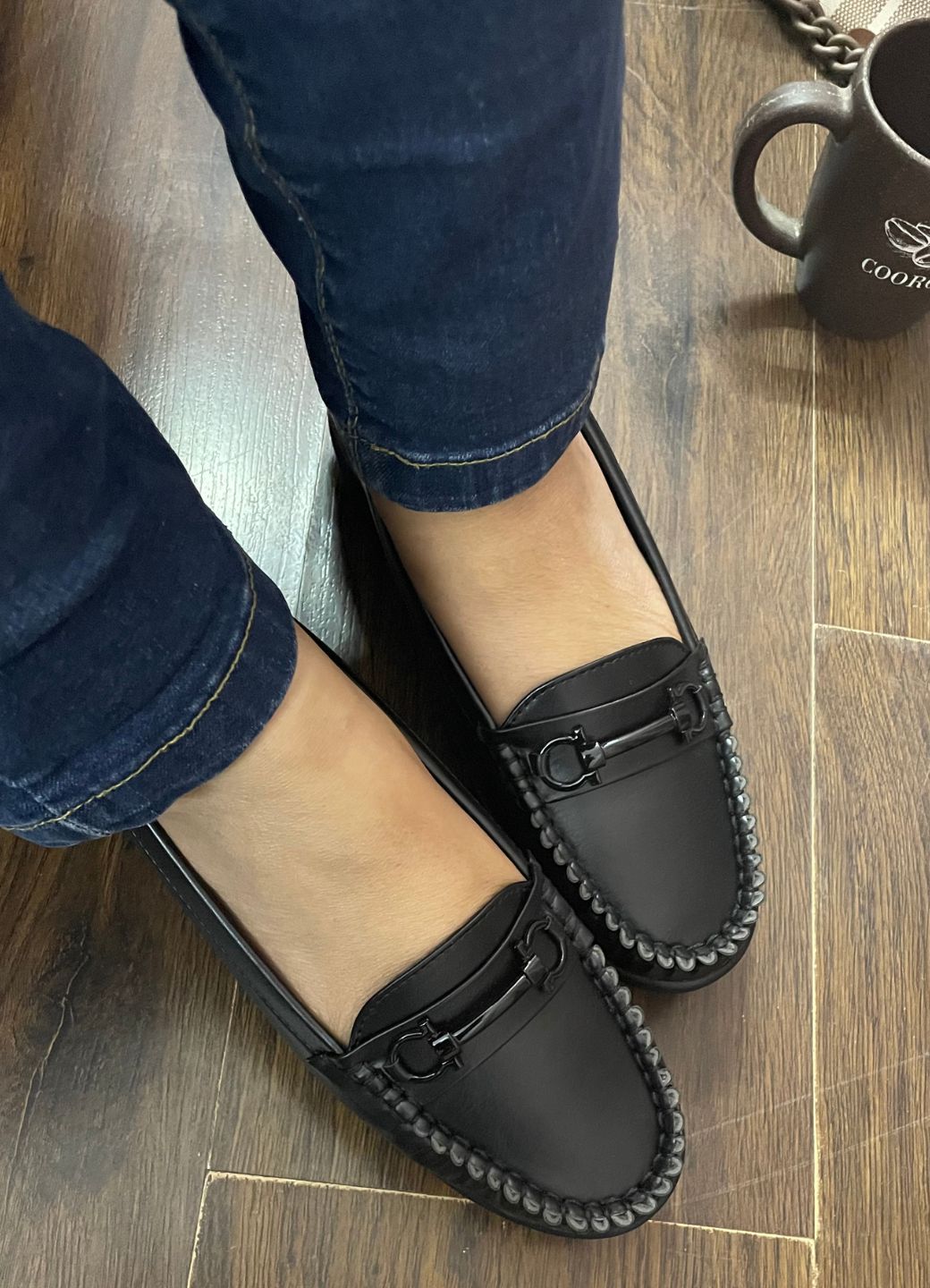 Women Black Loafers
