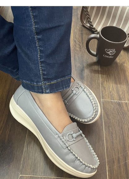 Women Grey Loafers