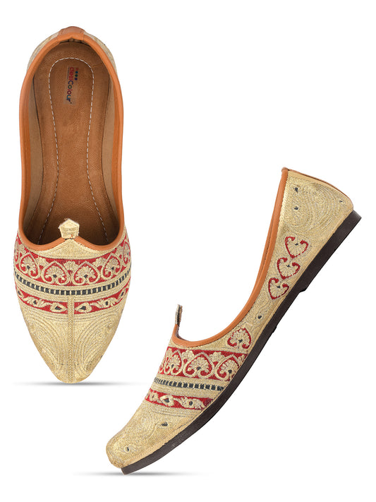 DESI COLOUR Mens Multi Ethnic Footwear/Punjabi Jutti