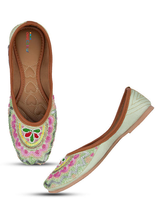 Handcrafted juttis, heels, bellies, flats, and mules for weddings, festivals, and daily wear – DESI COLOUR
