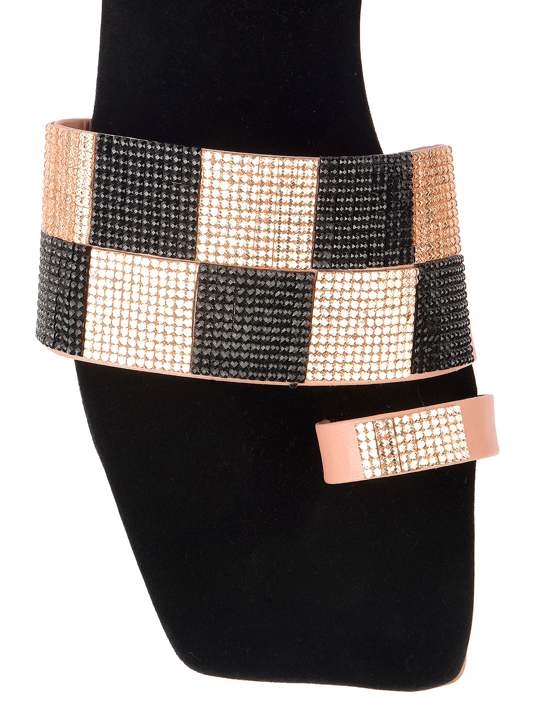 DESI COLOUR Women Rose Gold Ethnic Punjabi Jutti