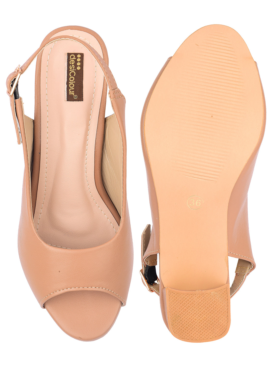 DESI COLOUR Women Tan Ethnic Punjabi Jutti