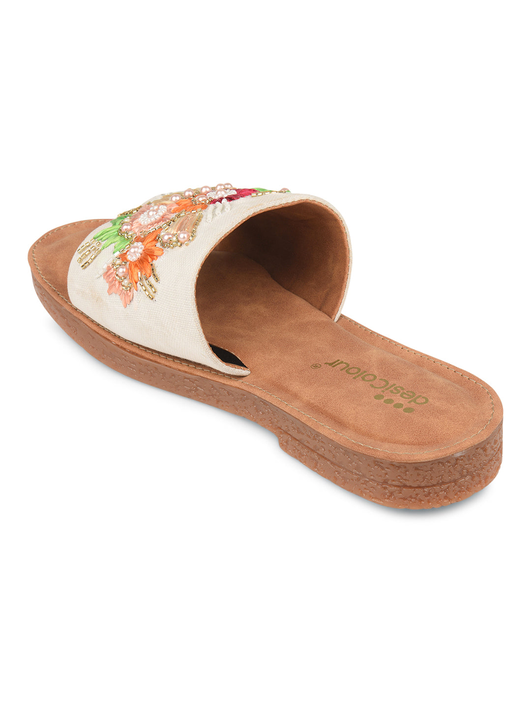 Jute Pastel & Orange Thread Slider