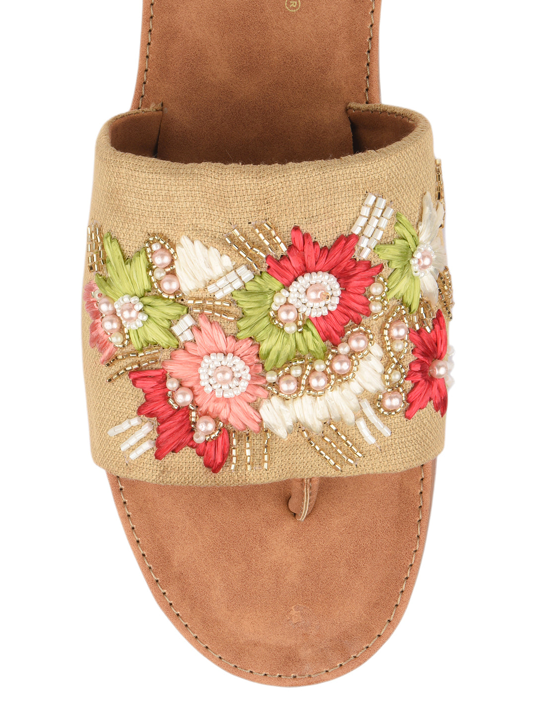 Jute Pastel & Green Thread Slider