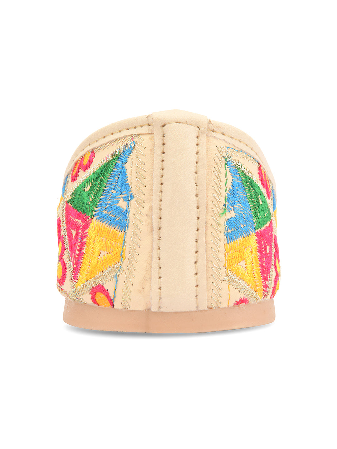 DESI COLOUR Women Off White Ethnic Punjabi Jutti