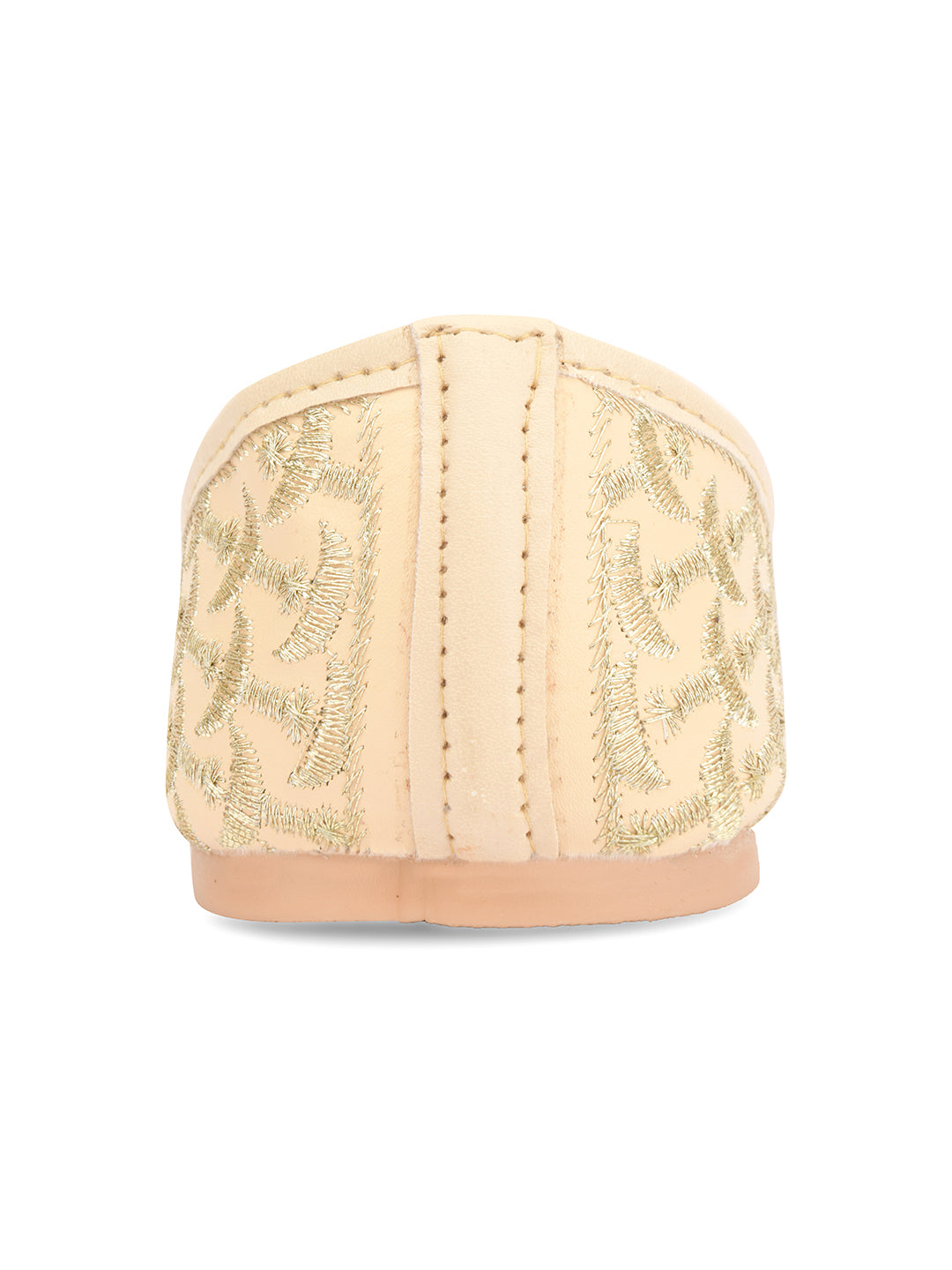 DESI COLOUR Women Off White Ethnic Punjabi Jutti