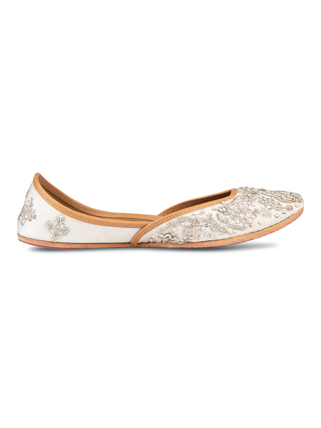 Silver Dabka Mojari