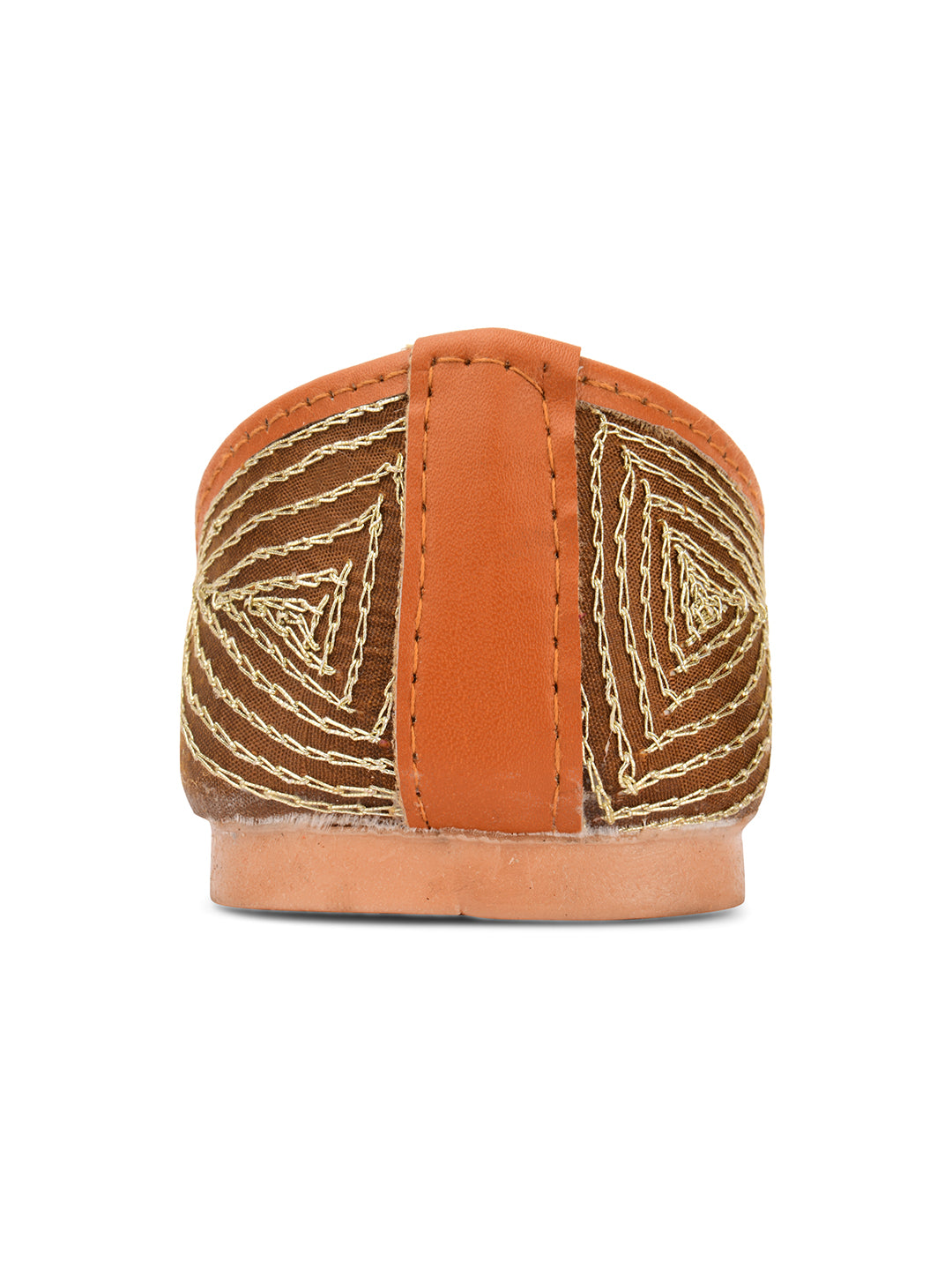 DESI COLOUR Women Copper Ethnic Punjabi Jutti