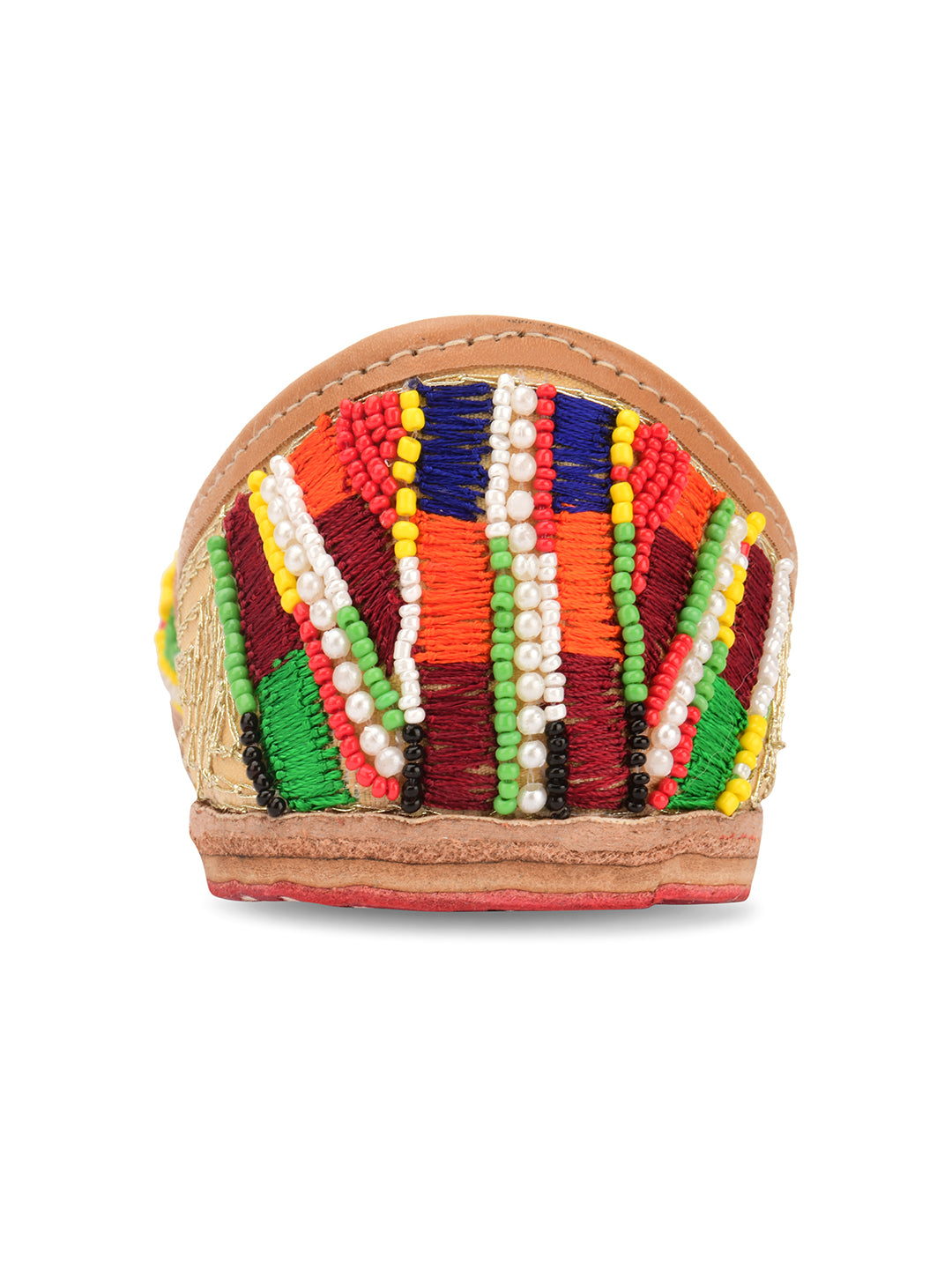 DESI COLOUR Women Multicolour Ethnic Punjabi Jutti