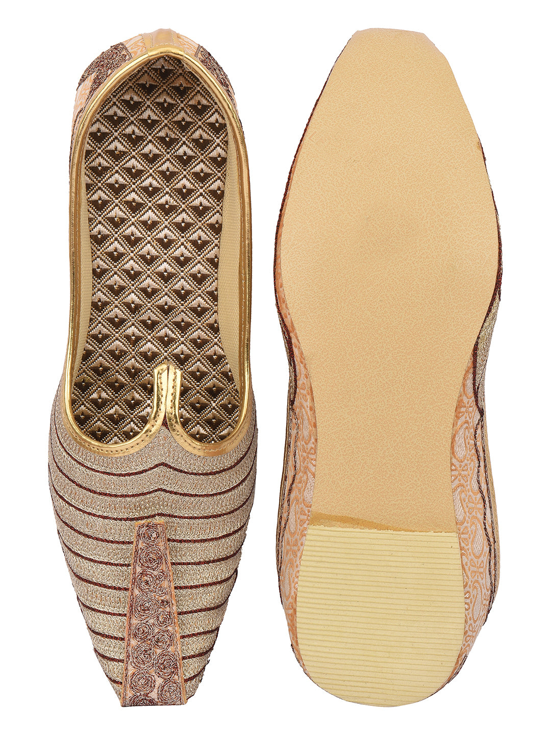 DESI COLOUR Mens Multi Ethnic Footwear/Punjabi Jutti