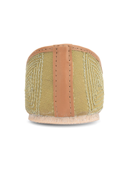 DESI COLOUR Women Green Ethnic Punjabi Jutti
