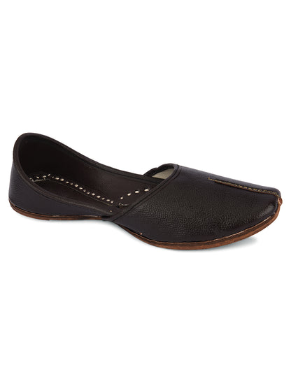 DESI COLOUR Mens Brown Ethnic Footwear/Punjabi Jutti