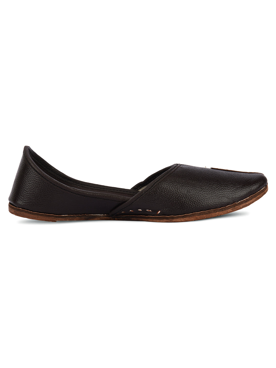 DESI COLOUR Mens Brown Ethnic Footwear/Punjabi Jutti