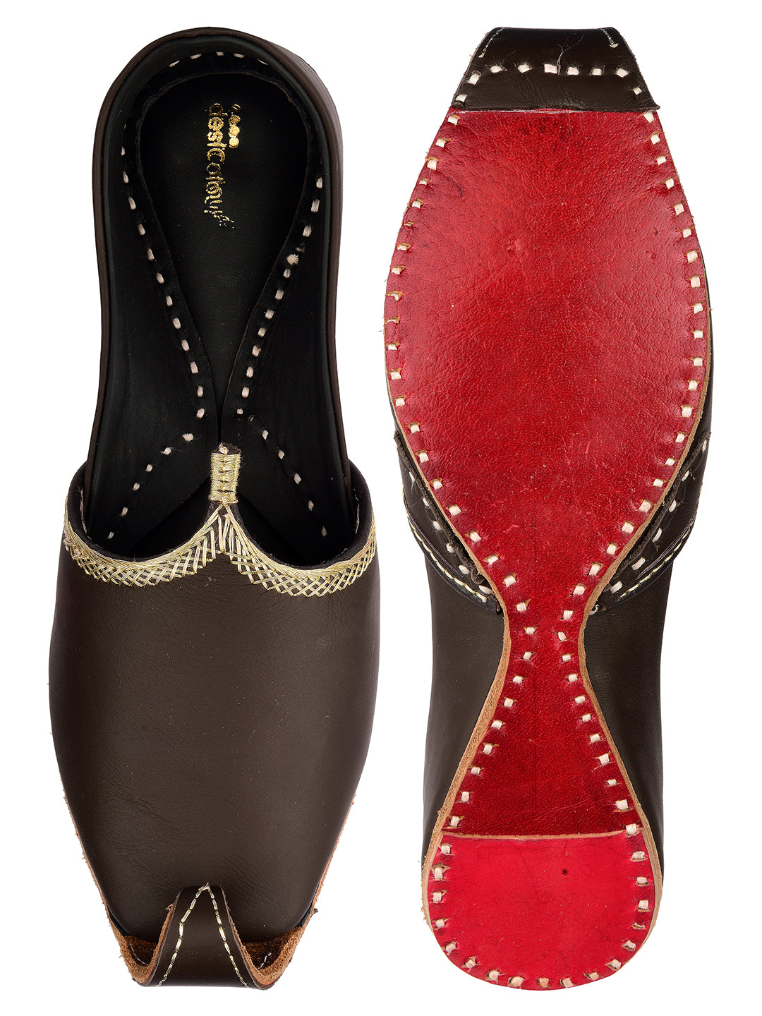 Khussa Jutti Black Khussa For Mens DESI COLOUR Mens Gold Ethnic