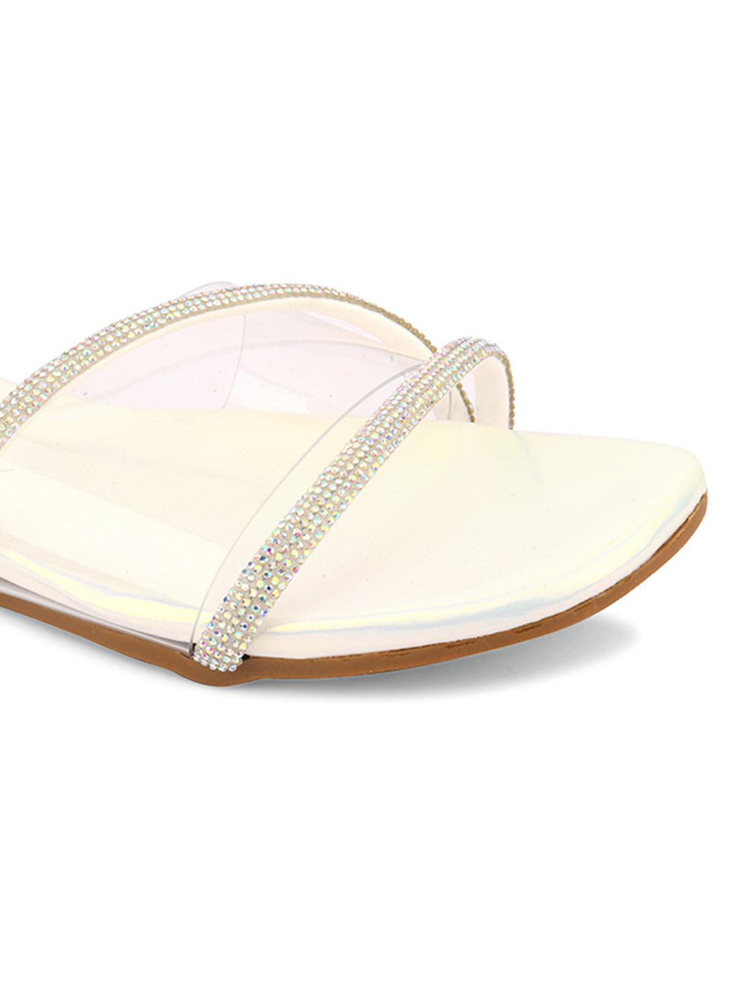 DESI COLOUR Women White Ethnic Punjabi Jutti